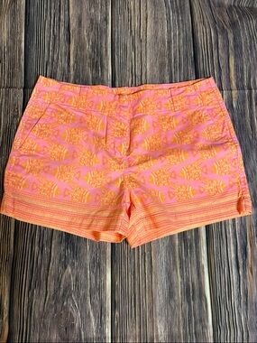 Vineyard Vines Pink & Orange Fish-Print Bermuda Shorts (0014)
